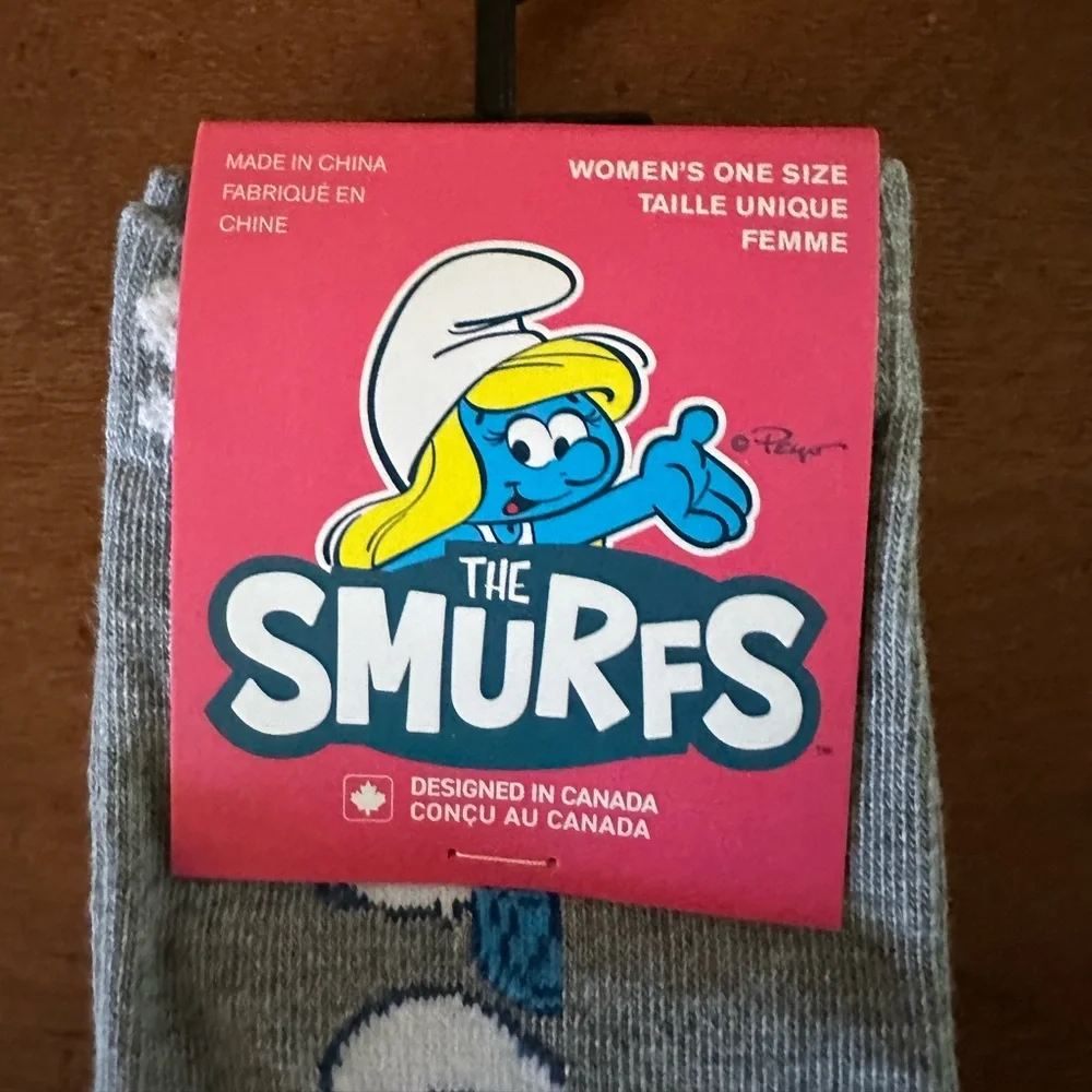 ☀️3/$10 The Smurfs lady socks ( see description)